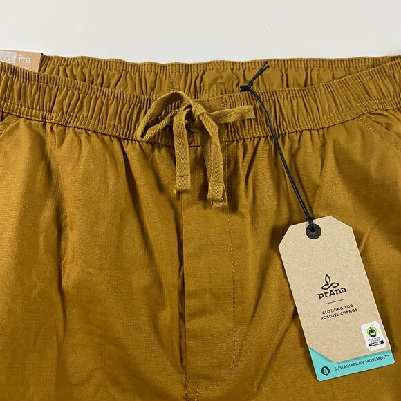 NWT Prana Shorts Men's XXL Double Peak E-Waist Antique Bronze Elastic Waist 2XL - Picture 2 of 15